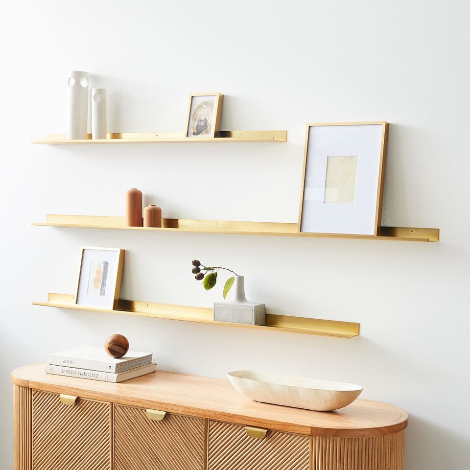 Floating Lines Metal Ledges West Elm UK